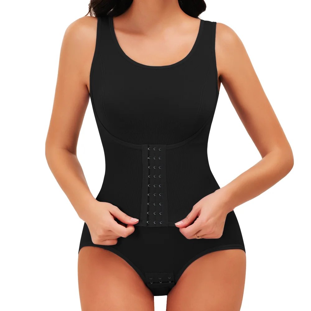 Women Bodysuit Shapewear Belly Trimmer Belts Tummy Control Body Shaper Waist Trainer Bandage Slimming Waist Cincher Vest Corset