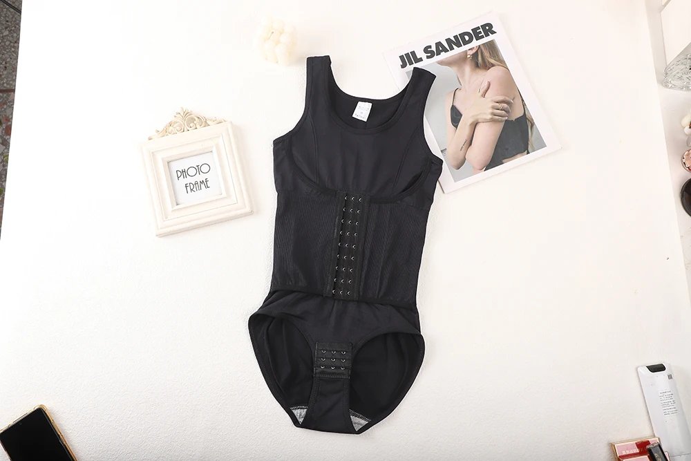 Women Bodysuit Shapewear Belly Trimmer Belts Tummy Control Body Shaper Waist Trainer Bandage Slimming Waist Cincher Vest Corset