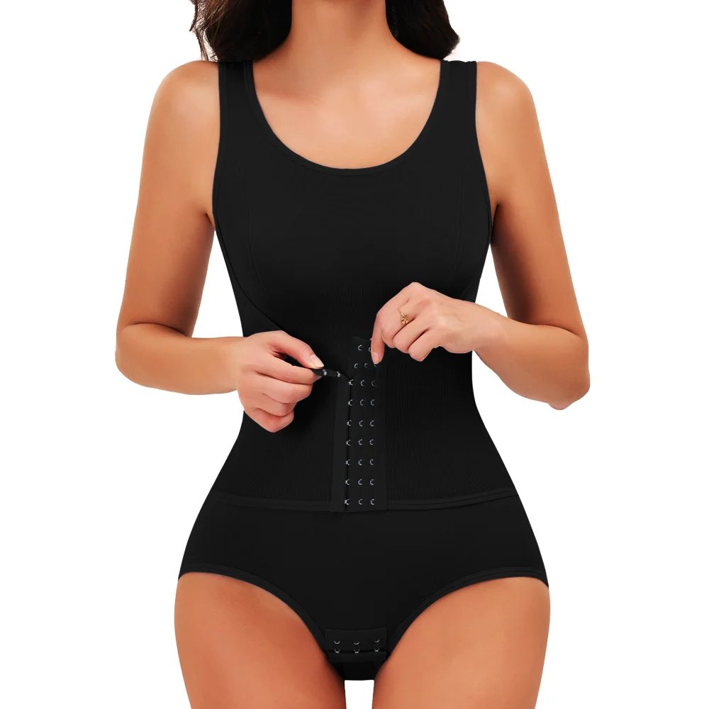 Women Bodysuit Shapewear Belly Trimmer Belts Tummy Control Body Shaper Waist Trainer Bandage Slimming Waist Cincher Vest Corset