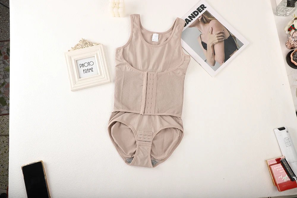 Women Bodysuit Shapewear Belly Trimmer Belts Tummy Control Body Shaper Waist Trainer Bandage Slimming Waist Cincher Vest Corset