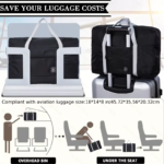 Portable Foldable Travel Duffle Bag Large capacity sports Gym Bag, Lightweight carry on Luggage Duffle Bag coach Bag Travel Bag - Image 5