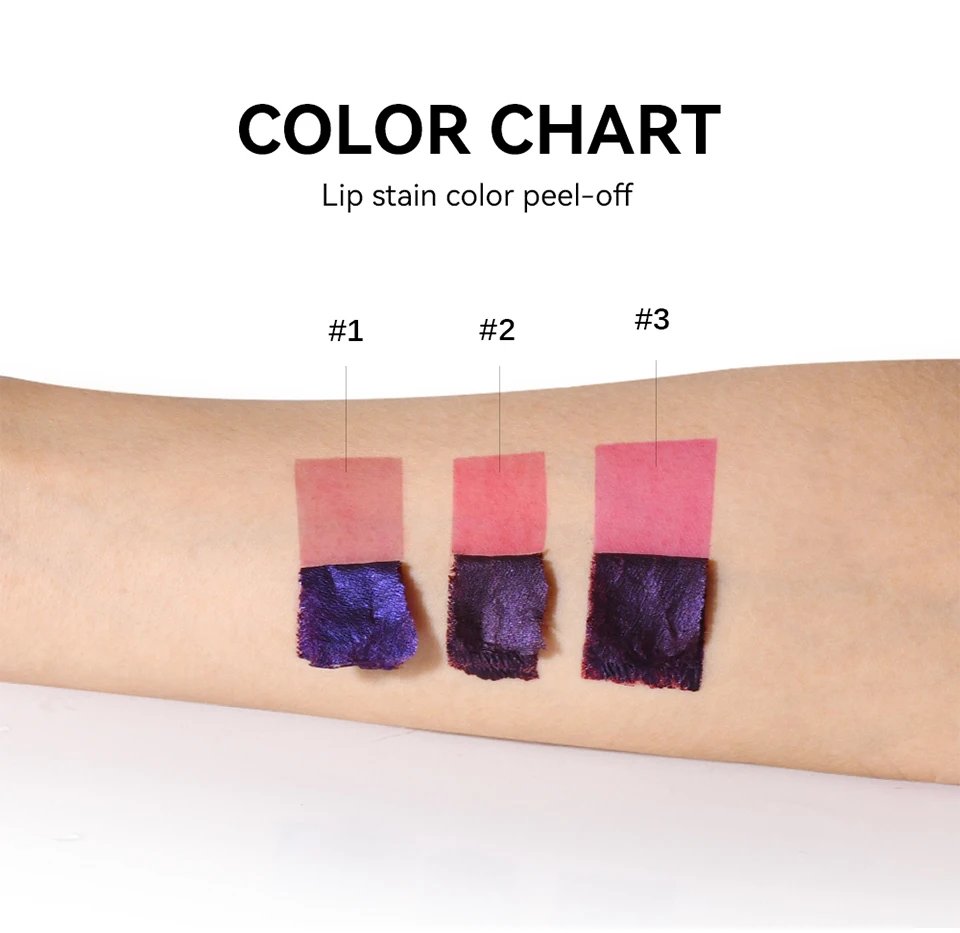 Peel Off Rose Pink Lip Gloss Matte Outline Contour Tattoo Lip Stain Waterproof Transfer Resistant Tear Off Natural Lip Tint