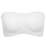 Lady's Sexy Strapless Crop Top Bra Bandeau Boob Tube Brassiere Summer Breathable Mesh Invisible Strapless without Chest Pad Wrap - Image 4