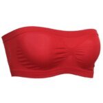 Lady's Sexy Strapless Crop Top Bra Bandeau Boob Tube Brassiere Summer Breathable Mesh Invisible Strapless without Chest Pad Wrap - Image 5