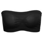 Lady's Sexy Strapless Crop Top Bra Bandeau Boob Tube Brassiere Summer Breathable Mesh Invisible Strapless without Chest Pad Wrap - Image 2