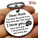 Stainless Steel 'Dear Mom I Love You' Keychain - Perfect Gift for Mother's Day, Birthday, Christmas, Thanksgiving - Image 3