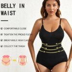 1 Piece Solid Seamless Brief Shaping Shapewear Bodysuit, Tummy Control Butt Lifting Slimmer Body Shaper, Women's Underwear - Image 4