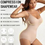 1 Piece Solid Seamless Brief Shaping Shapewear Bodysuit, Tummy Control Butt Lifting Slimmer Body Shaper, Women's Underwear - Image 5