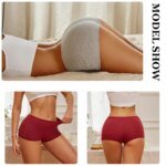 3PCS Women's Cotton Boyshort Panties Breathable Low Waist Solid Colors Underwear Female Casual Sports Boxers Underpants - Image 2