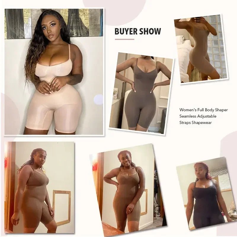 One Piece Shapewear Bodysuit Tummy Control Waist Cincher Slimming Seamless Lifting Underwear for Women