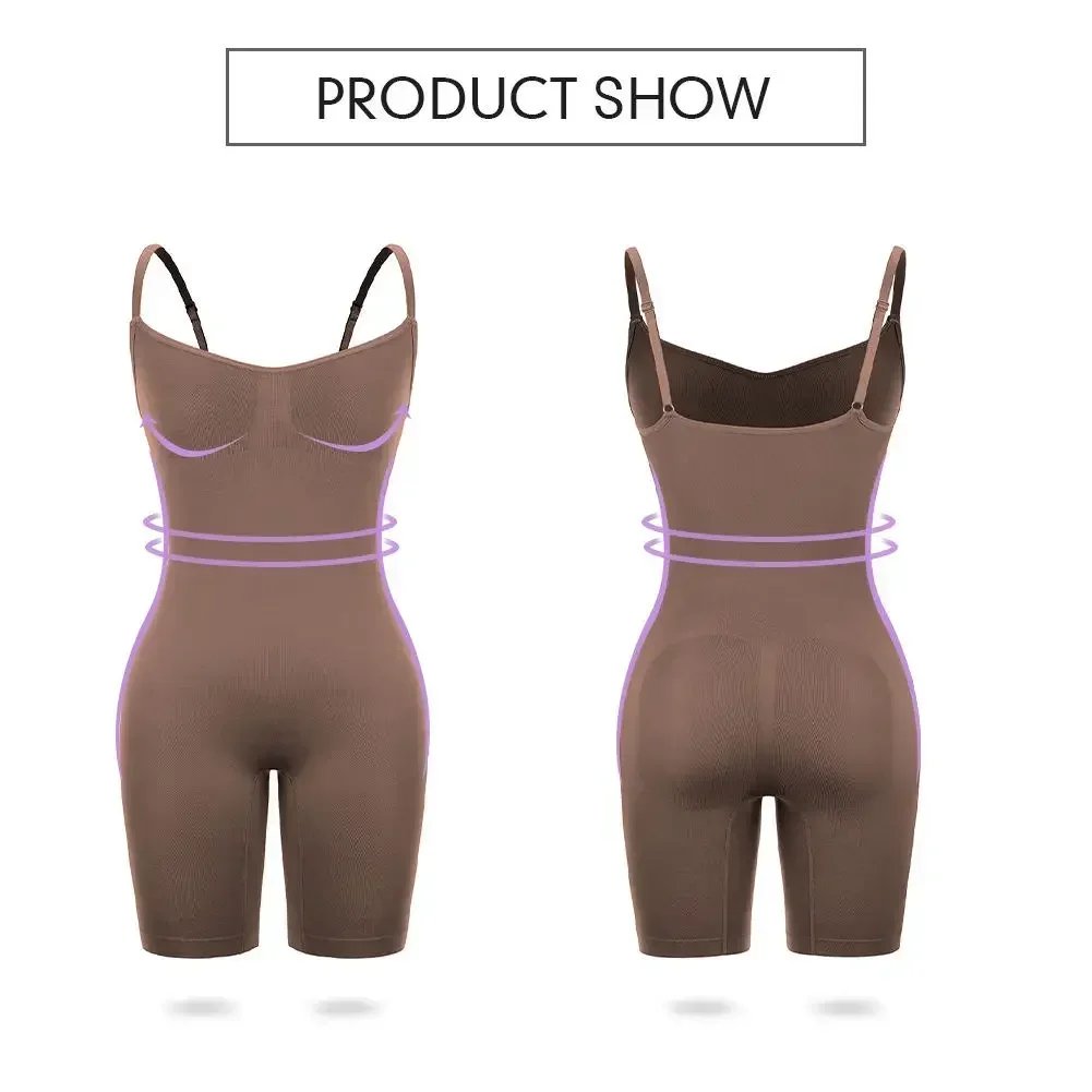 One Piece Shapewear Bodysuit Tummy Control Waist Cincher Slimming Seamless Lifting Underwear for Women