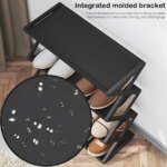 Hot 4-Tier X-Type Shoe Storage Rack, Dorm Rooms Multifunctional X-shaped Dust-proof Storage Rack for Entryways Hallways Bedrooms - Image 4