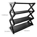 Hot 4-Tier X-Type Shoe Storage Rack, Dorm Rooms Multifunctional X-shaped Dust-proof Storage Rack for Entryways Hallways Bedrooms - Image 6