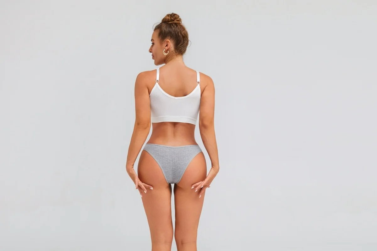 7PCS Women's Seamless Cotton Panties Ladies Low Rise Stripe Underwear Elastic Comfortable Cotton Briefs Breathable Sexy Lingerie