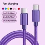 Type C Fast Charging Cable for Iphone 15 16 Pro Max Samsung - Image 3