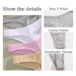 7Pcs/Set Seamless Cotton Panties For Women Sexy Low Waist Cotton Soft Thongs Ladies Solid Color Underpants Breathable G-strings - Image 5