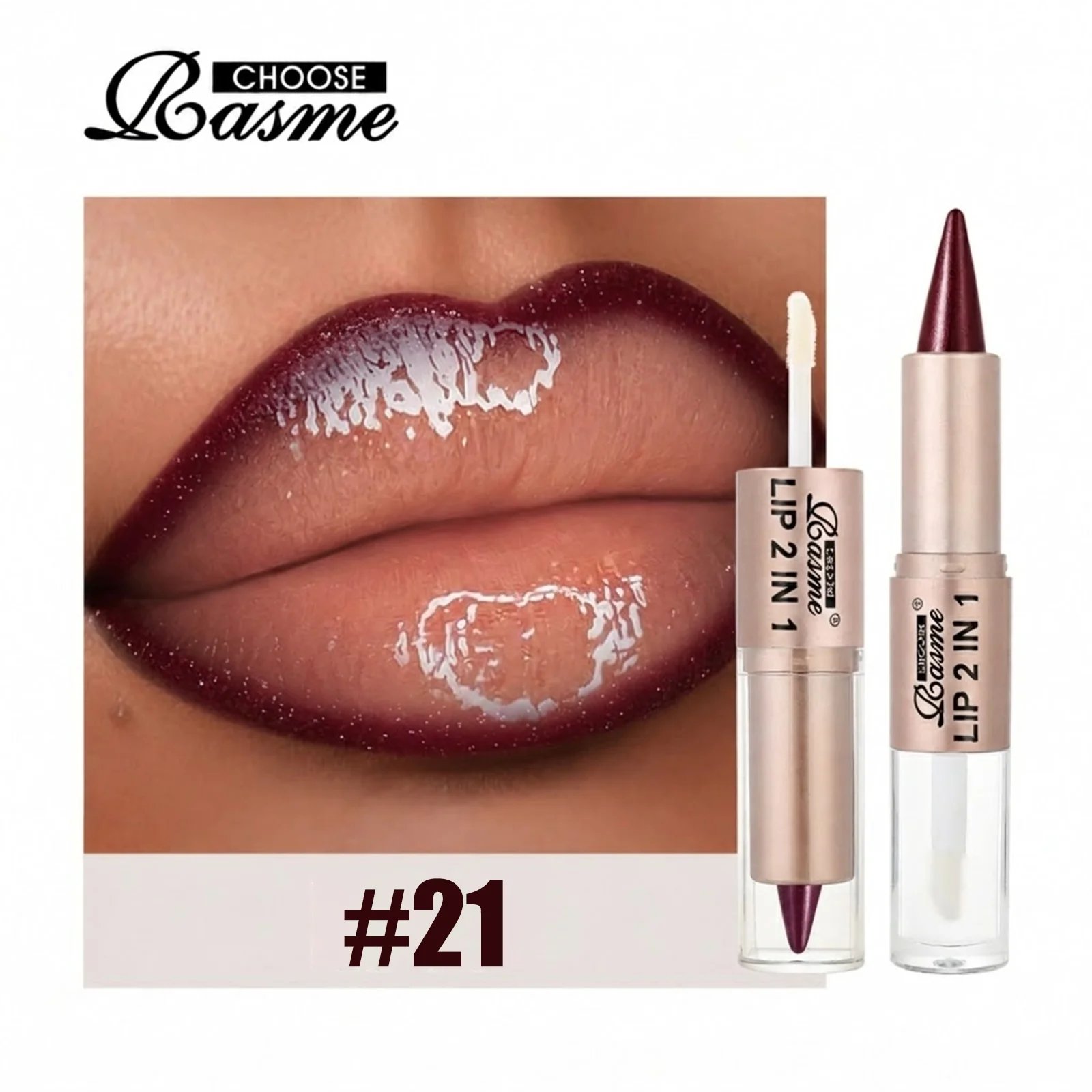2IN1 Tapered Gradient Lipliner Pen Nude Brown Mirror Glass Lip Gloss Matte Lip Liner Waterproof Lip Contour Non Stick Makeup 2IN1 Tapered Gradient Lipliner Pen Nude Brown Mirror Glass Lip Gloss Matte Lip Liner Waterproof Lip Contour Non Stick Makeup