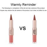 2IN1 Tapered Gradient Lipliner Pen Nude Brown Mirror Glass Lip Gloss Matte Lip Liner Waterproof Lip Contour Non Stick Makeup - Image 5