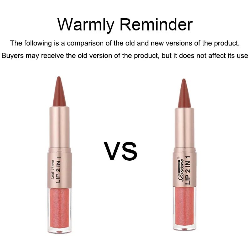 2IN1 Tapered Gradient Lipliner Pen Nude Brown Mirror Glass Lip Gloss Matte Lip Liner Waterproof Lip Contour Non Stick Makeup 2IN1 Tapered Gradient Lipliner Pen Nude Brown Mirror Glass Lip Gloss Matte Lip Liner Waterproof Lip Contour Non Stick Makeup