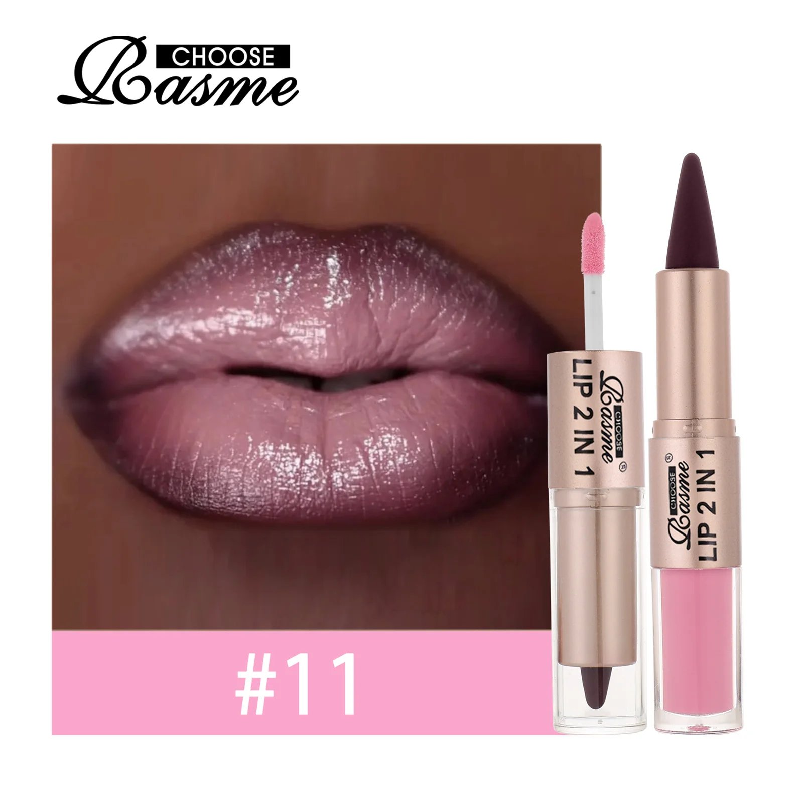 2IN1 Tapered Gradient Lipliner Pen Nude Brown Mirror Glass Lip Gloss Matte Lip Liner Waterproof Lip Contour Non Stick Makeup 2IN1 Tapered Gradient Lipliner Pen Nude Brown Mirror Glass Lip Gloss Matte Lip Liner Waterproof Lip Contour Non Stick Makeup