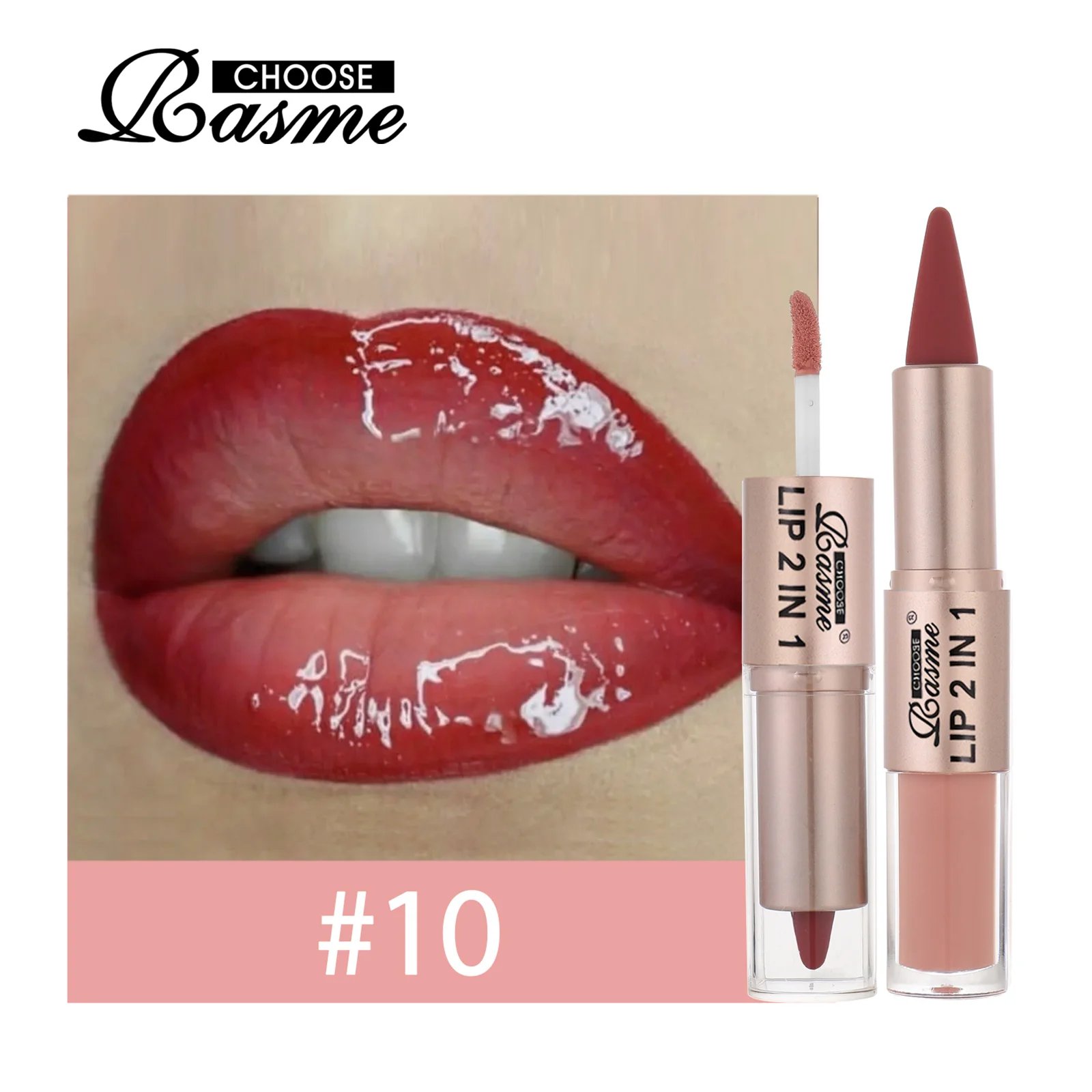 2IN1 Tapered Gradient Lipliner Pen Nude Brown Mirror Glass Lip Gloss Matte Lip Liner Waterproof Lip Contour Non Stick Makeup 2IN1 Tapered Gradient Lipliner Pen Nude Brown Mirror Glass Lip Gloss Matte Lip Liner Waterproof Lip Contour Non Stick Makeup