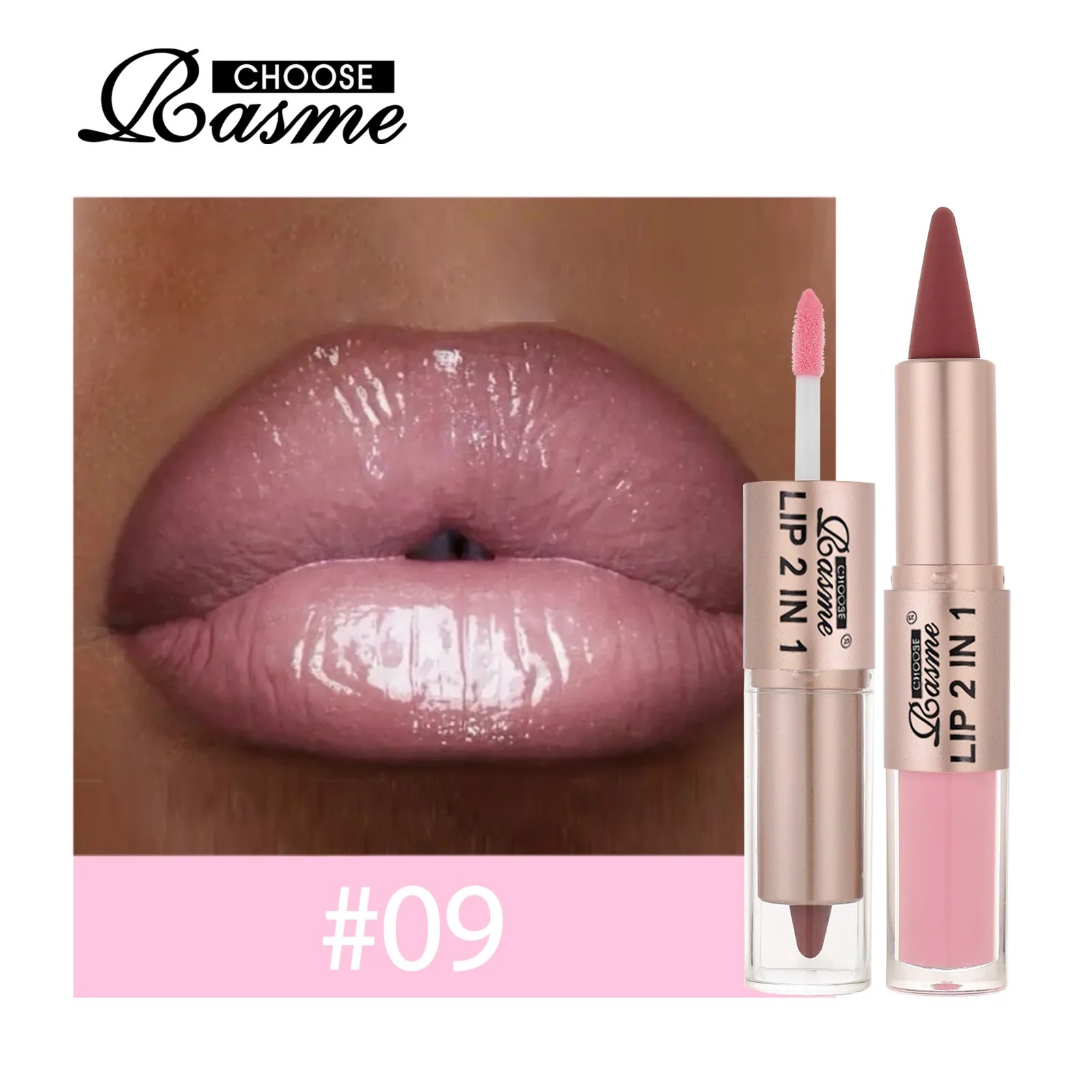 2IN1 Tapered Gradient Lipliner Pen Nude Brown Mirror Glass Lip Gloss Matte Lip Liner Waterproof Lip Contour Non Stick Makeup 2IN1 Tapered Gradient Lipliner Pen Nude Brown Mirror Glass Lip Gloss Matte Lip Liner Waterproof Lip Contour Non Stick Makeup