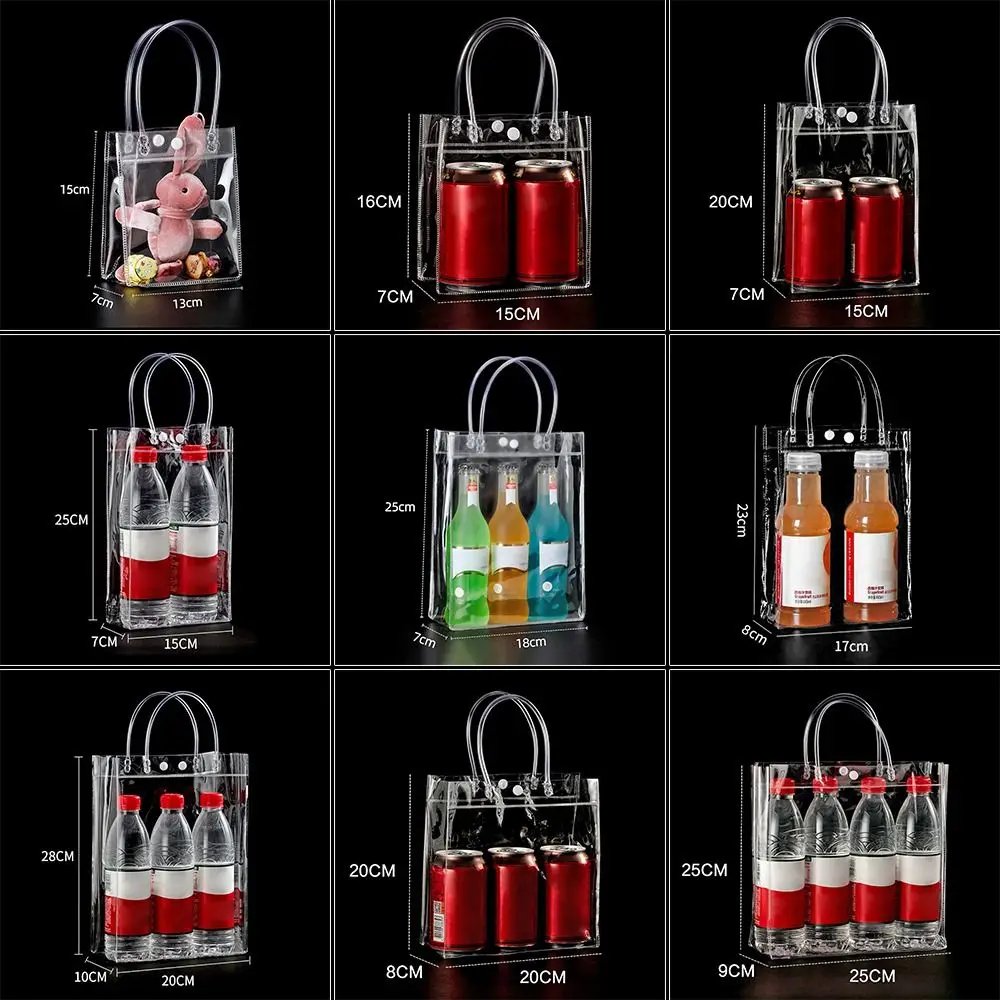 The New PVC Handbag Plastic Candy Bag Convenient Large Capacity Transparent Gift Jelly Bag Gift Bag School Work Daily Matching The New PVC Handbag Plastic Candy Bag Convenient Large Capacity Transparent Gift Jelly Bag Gift Bag School Work Daily Matching
