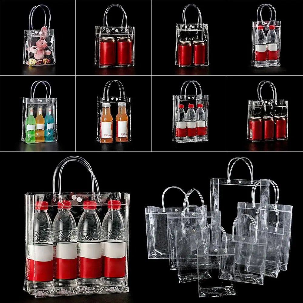 The New PVC Handbag Plastic Candy Bag Convenient Large Capacity Transparent Gift Jelly Bag Gift Bag School Work Daily Matching The New PVC Handbag Plastic Candy Bag Convenient Large Capacity Transparent Gift Jelly Bag Gift Bag School Work Daily Matching
