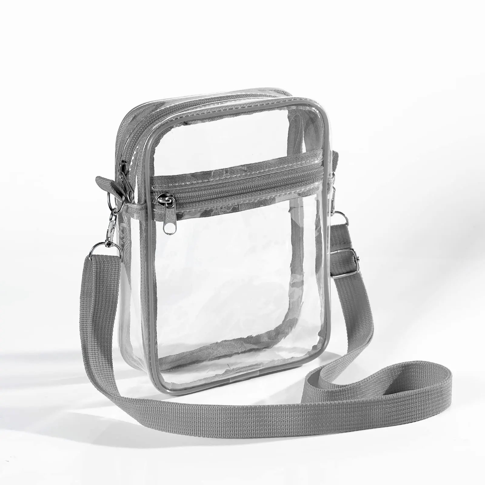 Women Clear Shoulder Bag Stadium Approved PVC Concert Transparent Purse Simple Crossbody Bag With Front Pocket Casual Handbag Women Clear Shoulder Bag Stadium Approved PVC Concert Transparent Purse Simple Crossbody Bag With Front Pocket Casual Handbag