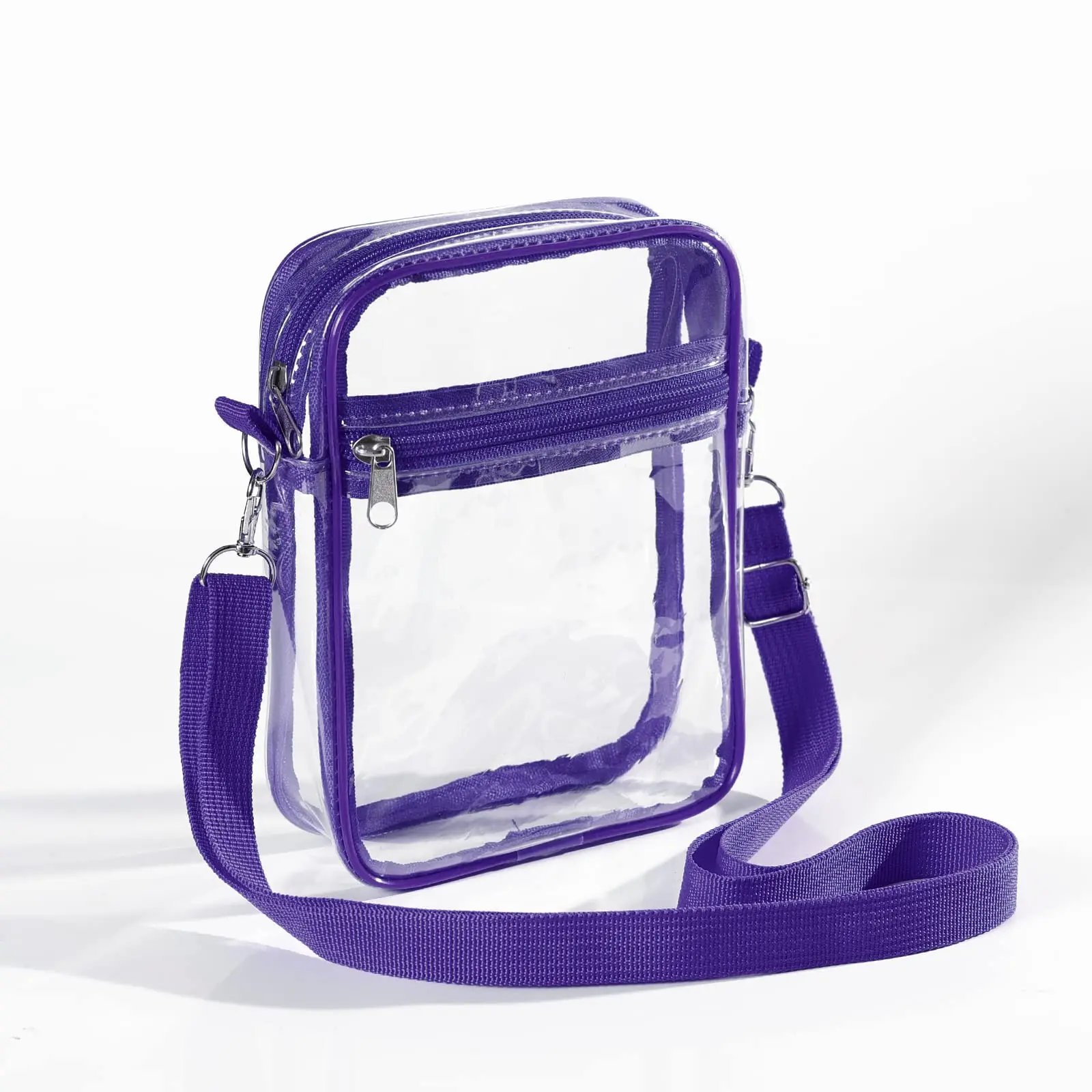 Women Clear Shoulder Bag Stadium Approved PVC Concert Transparent Purse Simple Crossbody Bag With Front Pocket Casual Handbag Women Clear Shoulder Bag Stadium Approved PVC Concert Transparent Purse Simple Crossbody Bag With Front Pocket Casual Handbag