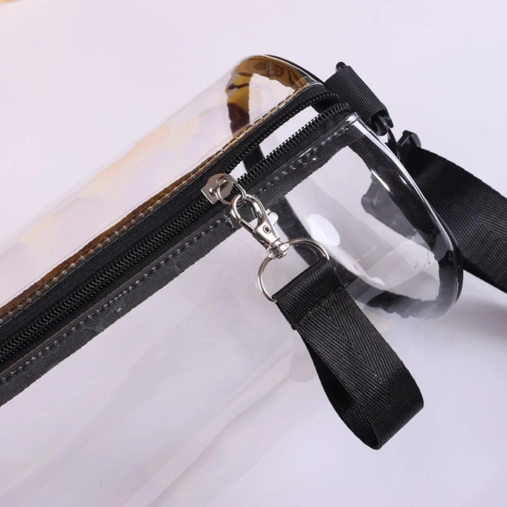 Fashion PVC Jelly Shoulder Messenger Bag Cylindrical Waterproof Clear Bag Purse Stadium Approved Sport Bag Outdoors