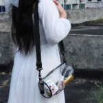 Fashion PVC Jelly Shoulder Messenger Bag Cylindrical Waterproof Clear Bag Purse Stadium Approved Sport Bag Outdoors - Image 5