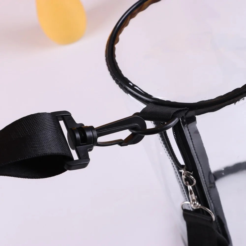 Fashion PVC Jelly Shoulder Messenger Bag Cylindrical Waterproof Clear Bag Purse Stadium Approved Sport Bag Outdoors