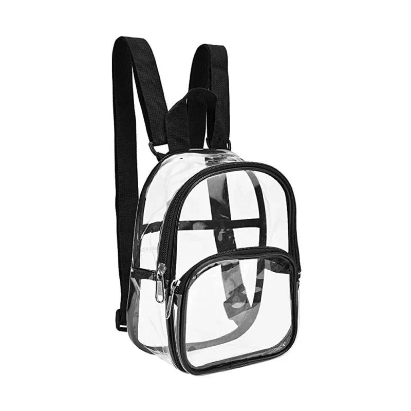 Pvc Transparent Bag Clear Travel Backpack Shoulder Bag Strap Book Sports Field Approved Waterproof Mini Travel Schoolbag for Kid Pvc Transparent Bag Clear Travel Backpack Shoulder Bag Strap Book Sports Field Approved Waterproof Mini Travel Schoolbag for Kid