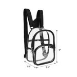 Pvc Transparent Bag Clear Travel Backpack Shoulder Bag Strap Book Sports Field Approved Waterproof Mini Travel Schoolbag for Kid - Image 2