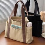 Large Capacity Canvas Tote Bags for Work Commuting Carrying Bag College Style Student Outfit Book Shoulder Bag Bolsos Para Mujer - Image 6