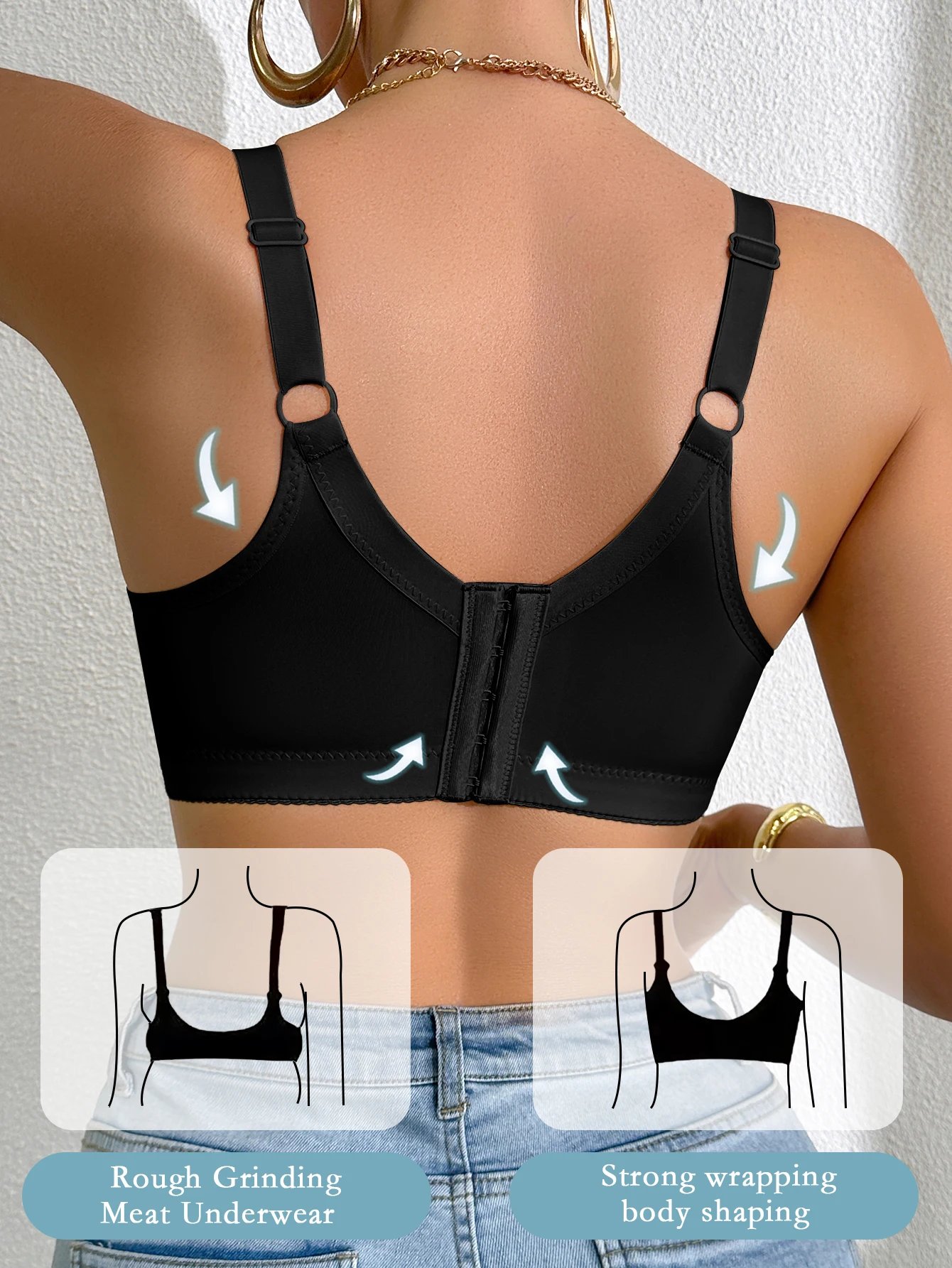 Sexy Women's A B C D Cup Large Size Lace Bras, Lace Splicing Underwire Bra, Push-Up and Side Breast Minimizing, Comfortable Women's Lingerie Bra Sexy Women's A B C D Cup Large Size Lace Bras, Lace Splicing Underwire Bra, Push-Up and Side Breast Minimizing, Comfortable Women's Lingerie Bra