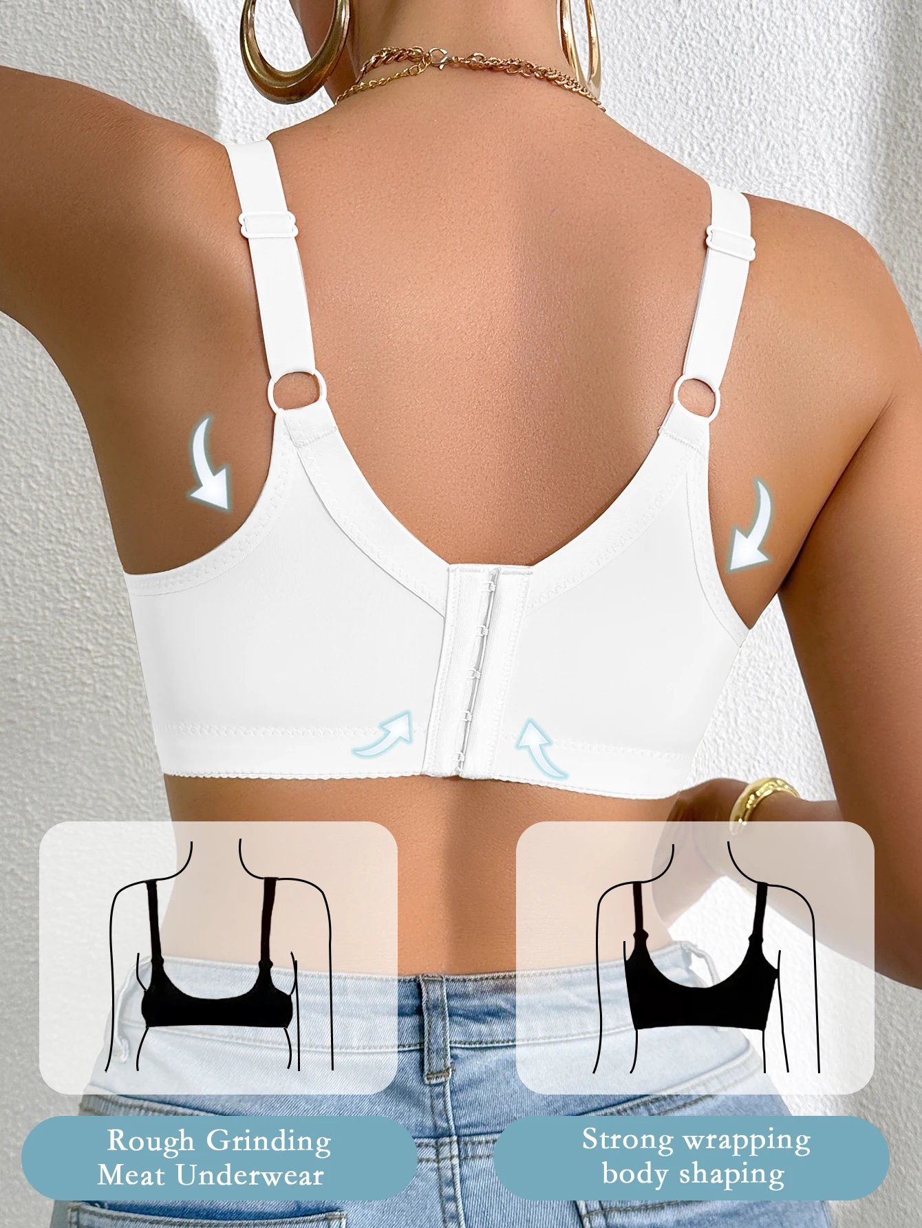 Sexy Women's A B C D Cup Large Size Lace Bras, Lace Splicing Underwire Bra, Push-Up and Side Breast Minimizing, Comfortable Women's Lingerie Bra Sexy Women's A B C D Cup Large Size Lace Bras, Lace Splicing Underwire Bra, Push-Up and Side Breast Minimizing, Comfortable Women's Lingerie Bra