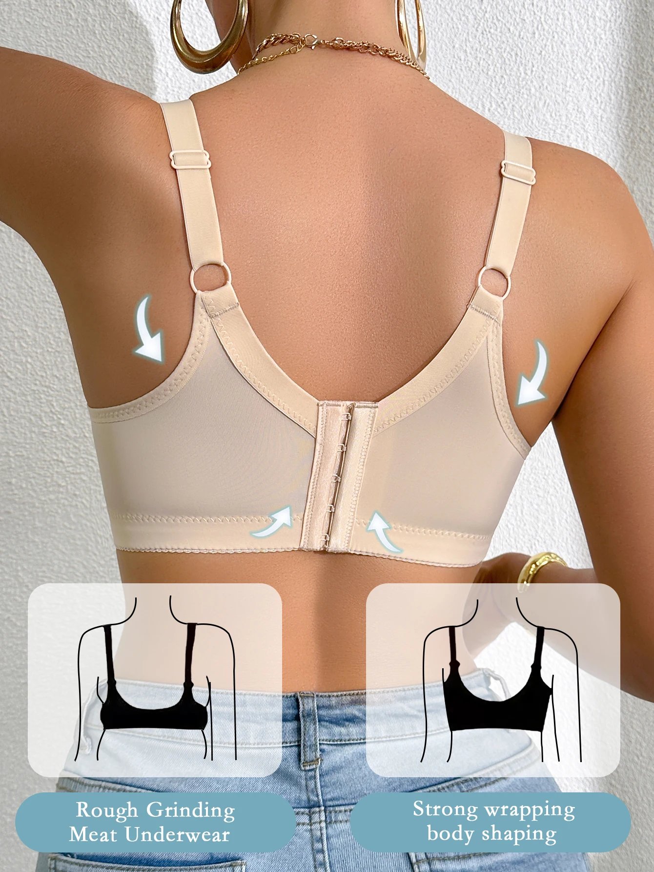 Sexy Women's A B C D Cup Large Size Lace Bras, Lace Splicing Underwire Bra, Push-Up and Side Breast Minimizing, Comfortable Women's Lingerie Bra Sexy Women's A B C D Cup Large Size Lace Bras, Lace Splicing Underwire Bra, Push-Up and Side Breast Minimizing, Comfortable Women's Lingerie Bra
