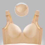 Wireless Push Up Bras for Women Full Coverage Solid Underwear Female Adjustable Plus Size Lingerie 38 40 42 48 50 C D E - Image 5