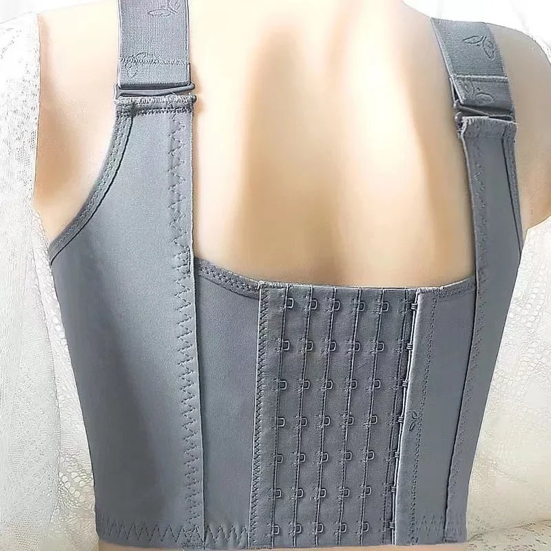 Wireless Push Up Bras for Women Full Coverage Solid Underwear Female Adjustable Plus Size Lingerie 38 40 42 48 50 C D E