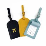 Stamped Leather Business Luggage Tag Suitcase Address Label Luggage Boarding Case Label Name ID Address Clip Travel Accessories - Image 5