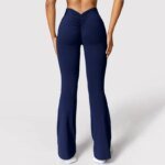 Fashion Micro Horn Leggings Women V-back Waist Sports Pants High Waist Push Up Butt Gym Pants Solid Slim Casual Leggings - Image 6