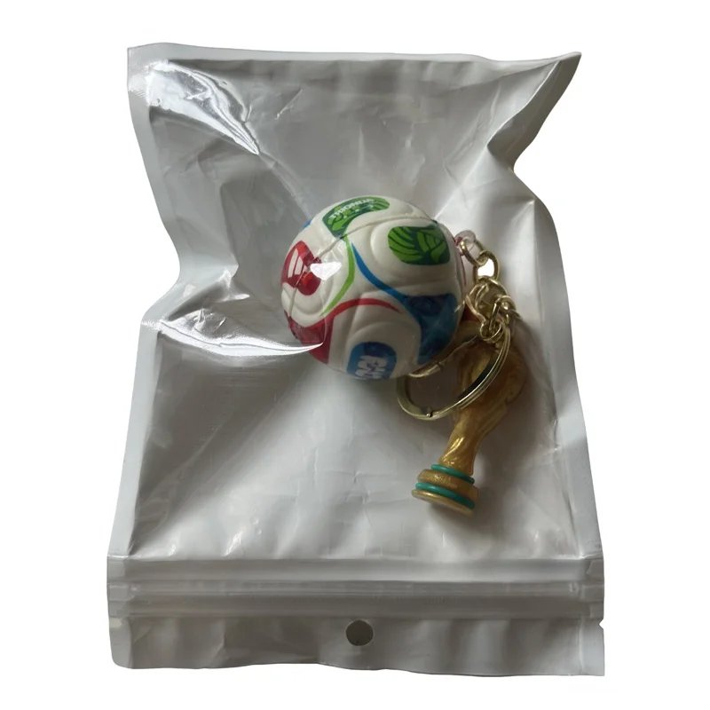 2026 USA-CAN-MEX Soccer Ball Keychain, PU Football Trophy Pendant Bag Charm Exquisite Souvenir for Fans Gifts Party Favors
