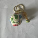 2026 USA-CAN-MEX Soccer Ball Keychain, PU Football Trophy Pendant Bag Charm Exquisite Souvenir for Fans Gifts Party Favors - Image 2