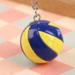 1xFashion PVC Volleyball Keychain Ornaments Business Volleyball Gifts Beach Ball Sport For Players Men Women Key Chain Gift 2024 - Image 5