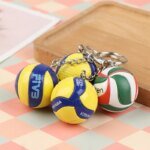 1xFashion PVC Volleyball Keychain Ornaments Business Volleyball Gifts Beach Ball Sport For Players Men Women Key Chain Gift 2024 - Image 2