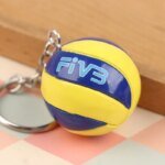 1xFashion PVC Volleyball Keychain Ornaments Business Volleyball Gifts Beach Ball Sport For Players Men Women Key Chain Gift 2024 - Image 4