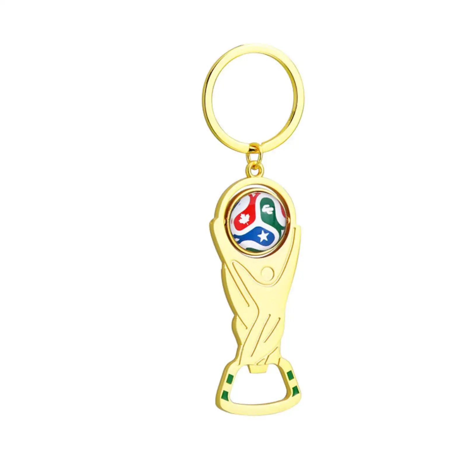 17509-fhdwd2.jpg Bottle Opener Football Soccer Multi Functional Keychain for Women Men Stainless Steel Jewelry Team Fans Sports Souvenir Gifts - Image 1