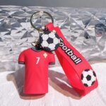 Cartoon Soccer Trophy Keychain Couple Bag Charms Bestselling Pendant Perfect Gift For Football Lovers - Image 4